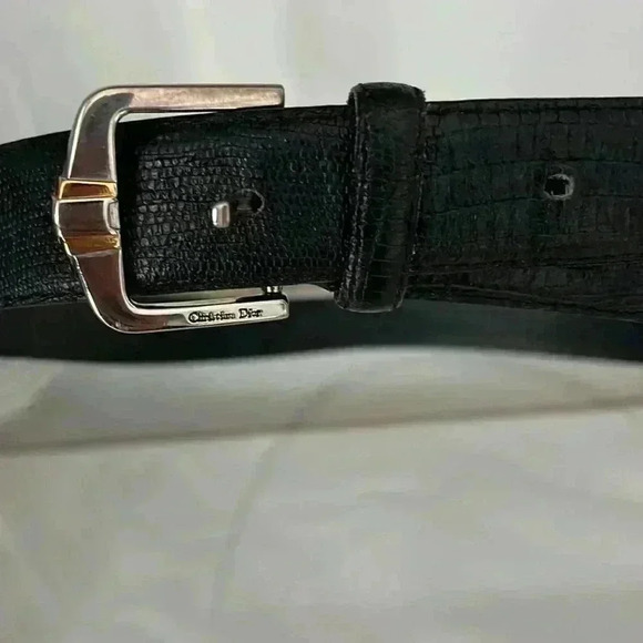 Christian Dior Monsieur Vintage Leather Belt - Picture 2 of 4
